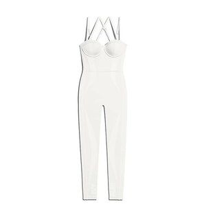 Adidas IVY PARK Women's Fashion White Knit Catsuit Size xs FREE SHIPPING HB5555
